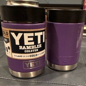 Set of 2 Yeti, 12 OZ Colster® Can Cooler, purple